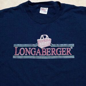 Vintage Longaberger Basket Graphic Logo Oneita Single Stitch T-shirt - Size XL